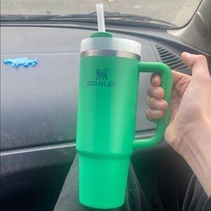 Stanley Green Tumbler with Straw